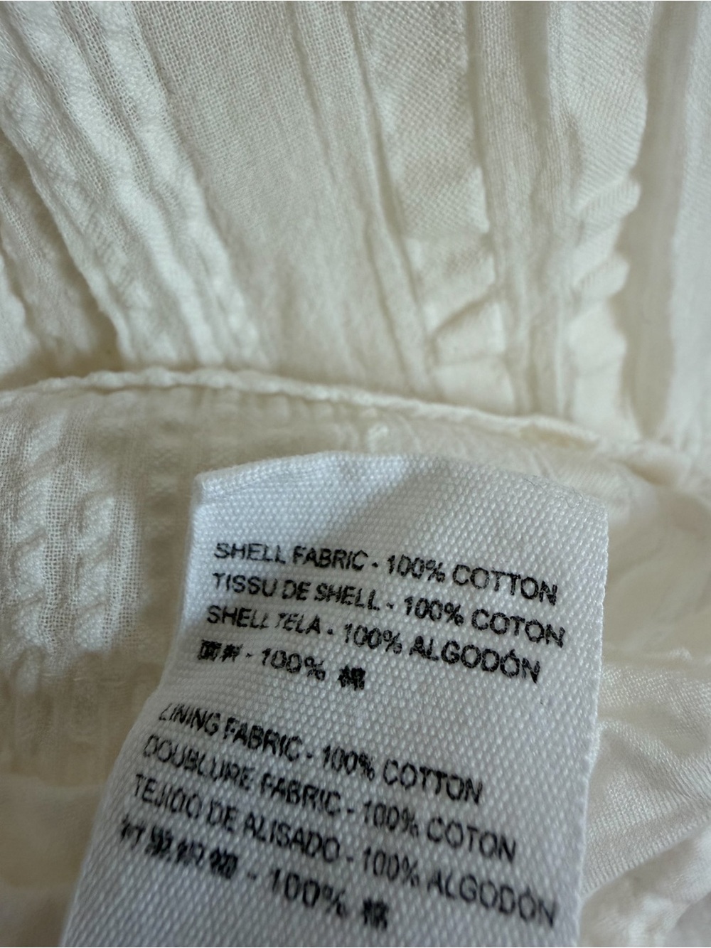 White Long-Sleeve Tiered Cleobella Mini Dress - Picture 13 of 13